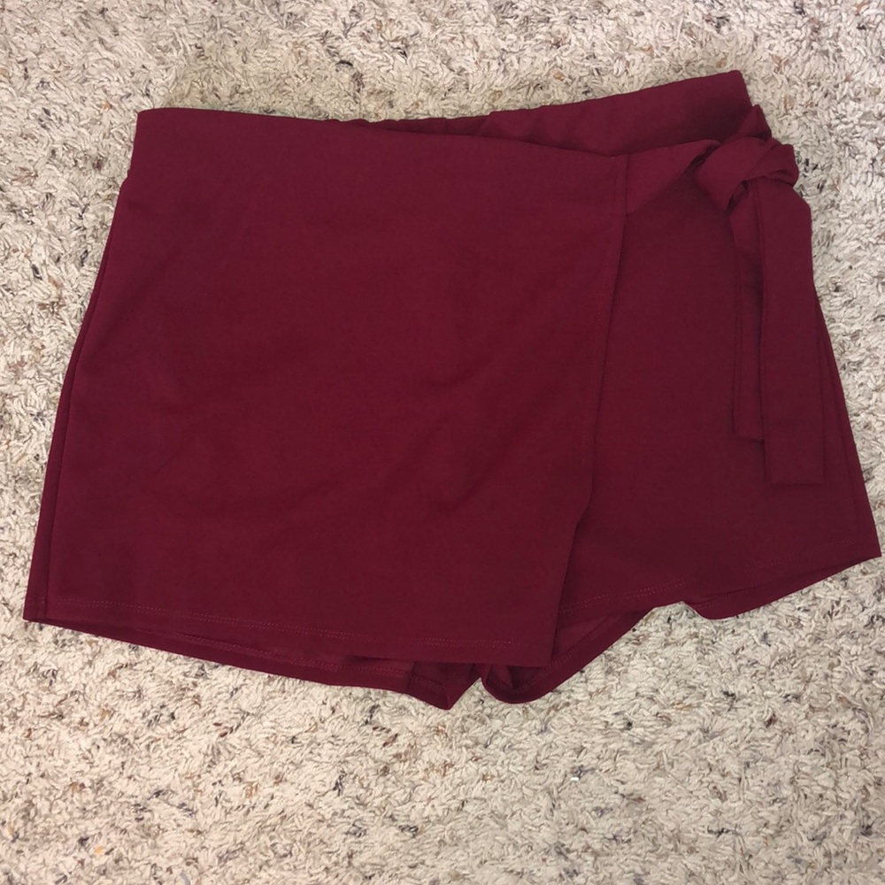 Maroon Skort